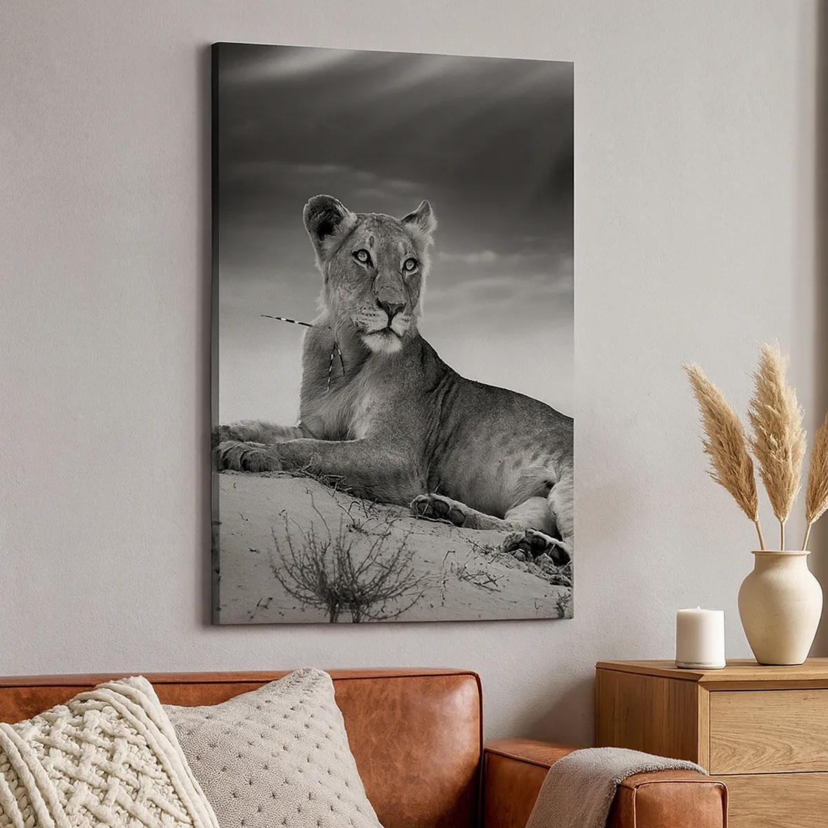 Lærredstryk - Billede på lærred - Resten af ørkendronningen - 50x70 cm