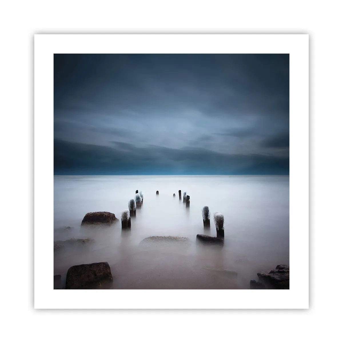 Plakat - En betænksom sø - 50x50 cm