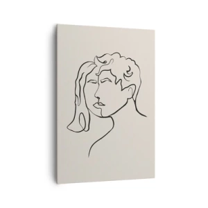 Lærredstryk - Billede på lærred - Og enhed er blevet til - 70x100 cm