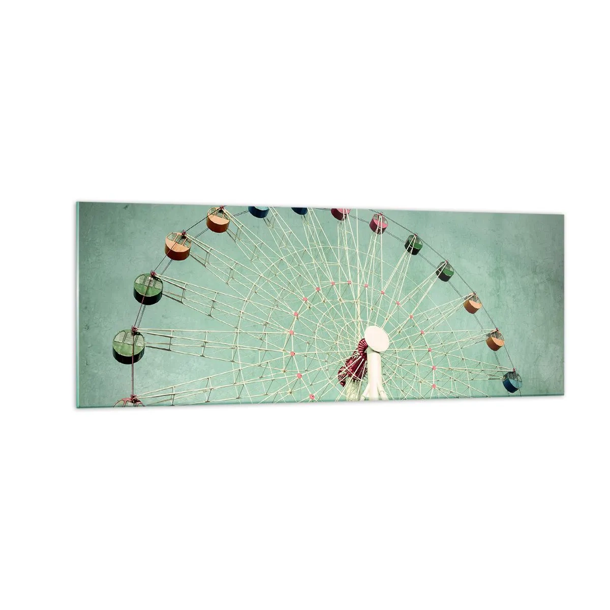 Billede på glas - Vi inviterer dig til at lege - 140x50 cm