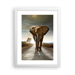 Plakat i hvid ramme - Og slet ikke i en porcelænsbutik - 30x40 cm