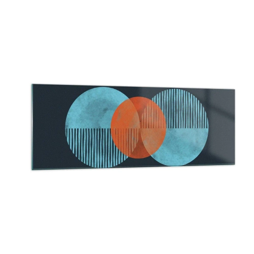 Billede på glas - Symmetrisk sammensætning - 140x50 cm