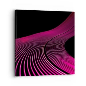 Lærredstryk - Billede på lærred - En allé af lys - 30x30 cm