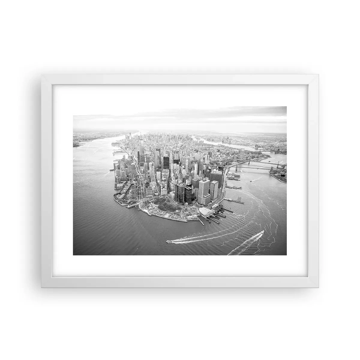 Plakat i hvid ramme - Hvordan kan man ikke elske? - 40x30 cm