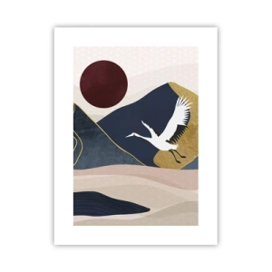 Plakat - Og dagen er igen FLØJET af sted - 30x40 cm