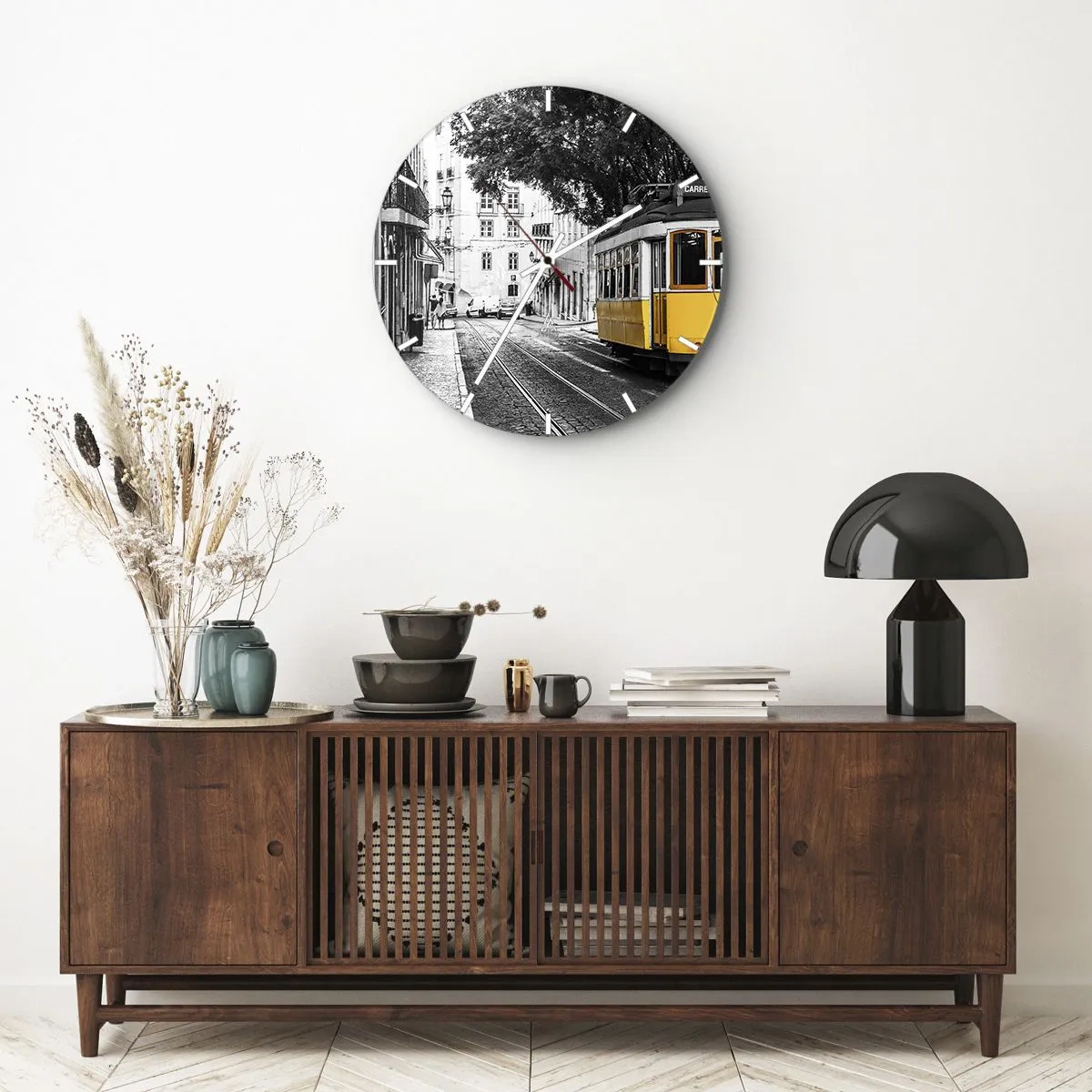 Vægur, Uret - Og en fado i baggrunden - 40x40 cm