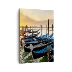 Lærredstryk - Billede på lærred - Før travlheden kommer - 70x100 cm