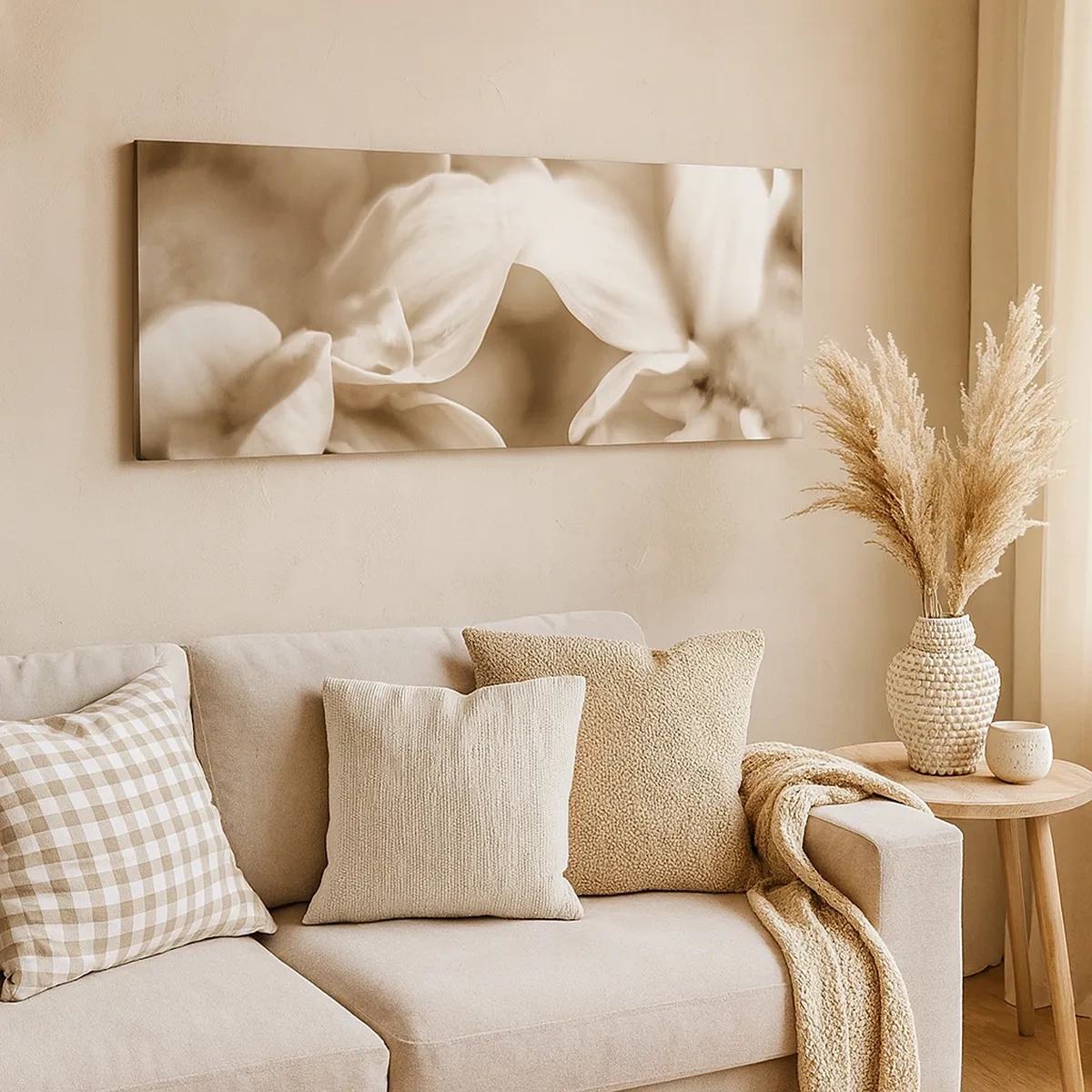 Lærredstryk - Billede på lærred - Blid som et smil - 30x30 cm