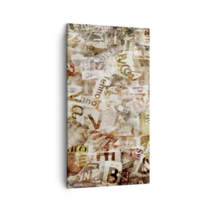 Lærredstryk - Billede på lærred - Jeg forener snakkehovederne - 45x80 cm