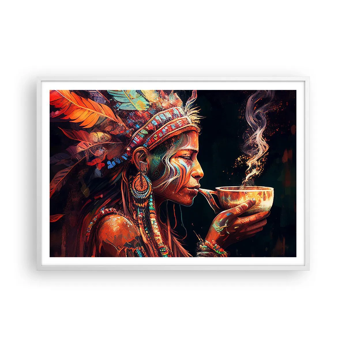 Plakat i hvid ramme - Et magisk ritual - 100x70 cm