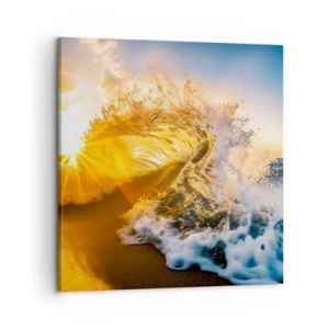 Lærredstryk - Billede på lærred - Leg på sandet - 60x60 cm