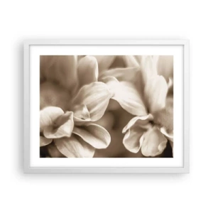 Plakat i hvid ramme - Blid som et smil - 50x40 cm