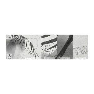 Prøve Fototapet Selvklæbende Deluxe Sticker - Den subtile eksotisme i naturen - Minimalisme, Botanisk, Blad - 100x30 cm