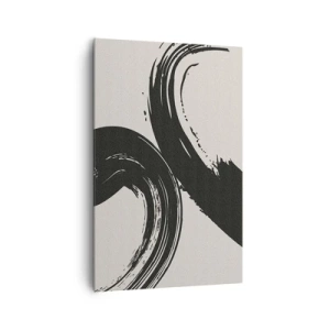 Lærredstryk - Billede på lærred - Fejende og cirkulær - 80x120 cm