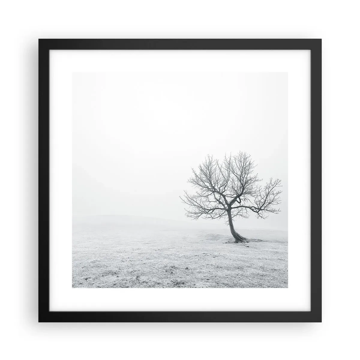 Plakat i sort ramme - Mod intetheden - 40x40 cm