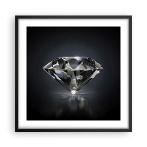 Plakat i sort ramme - Bedste veninde - 50x50 cm