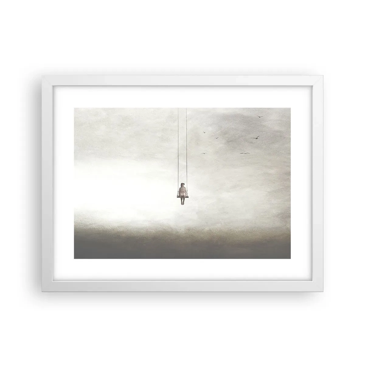 Plakat i hvid ramme - Barnet i os selv - 40x30 cm