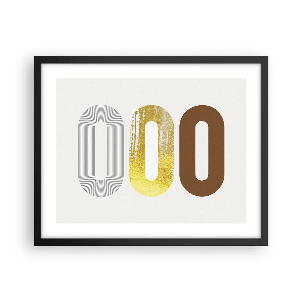 Plakat i sort ramme - Åhhh! - 50x40 cm