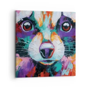 Lærredstryk - Billede på lærred - Kun gode følelser - 70x70 cm