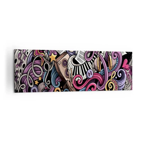 Lærredstryk - Billede på lærred - Kompliceret melodi - 160x50 cm