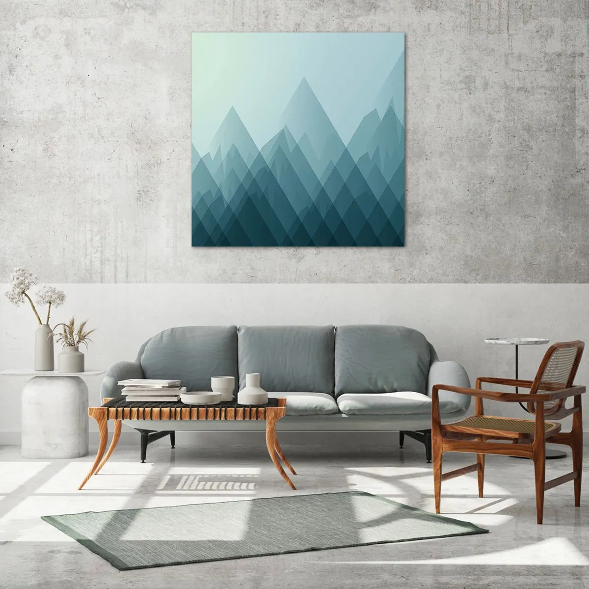 Billede på glas - Stor, større, størst - 70x70 cm