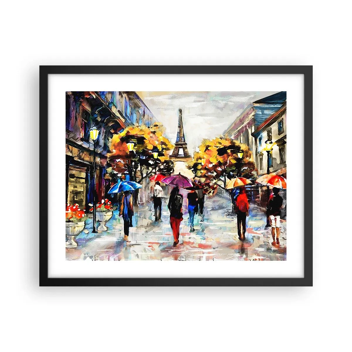 Plakat i sort ramme - Særligt smuk om efteråret - 50x40 cm