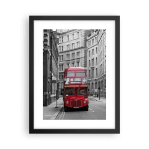 Plakat i sort ramme - Hverdagen behøver ikke at være grå - 30x40 cm