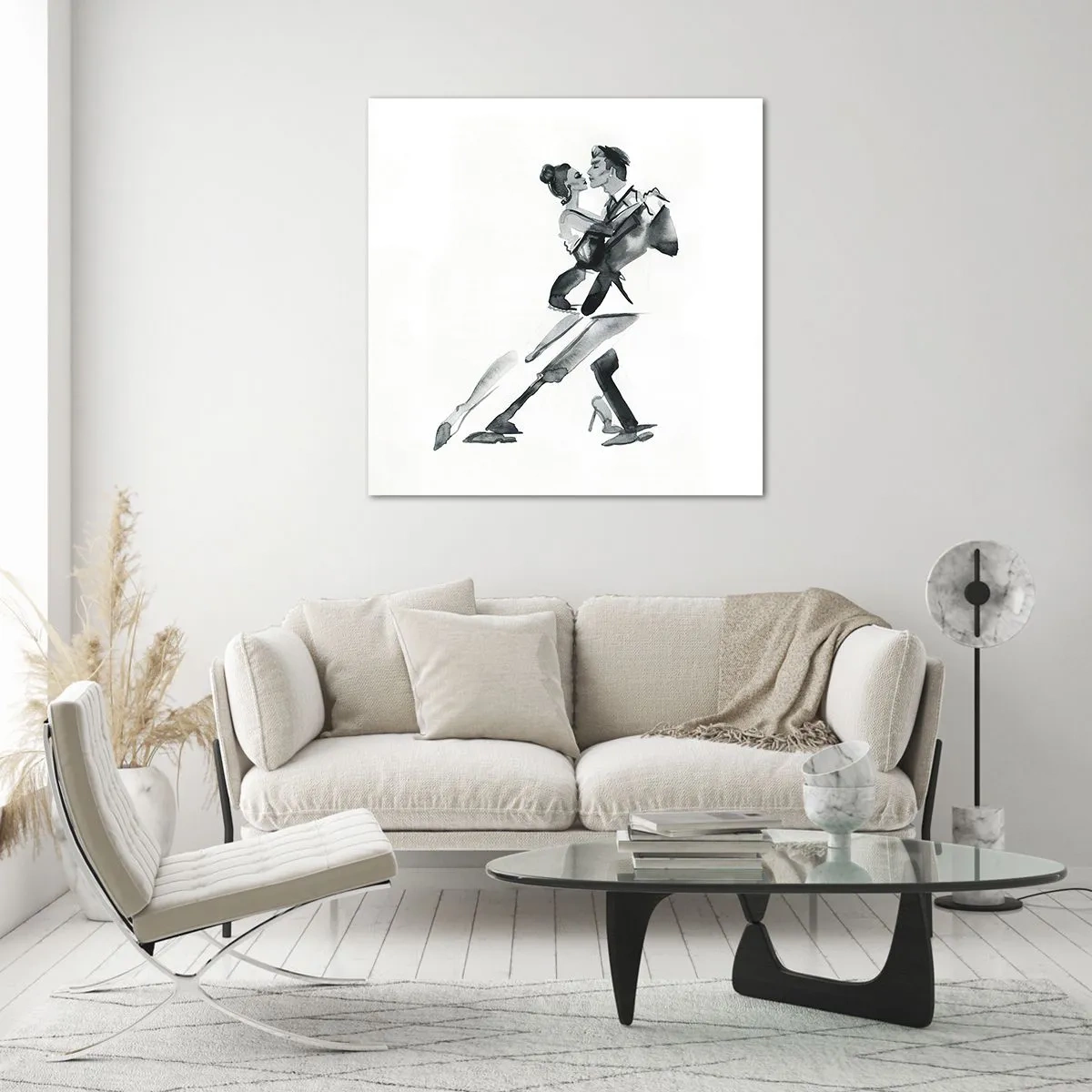 Billede på glas - I én rytme - 70x70 cm