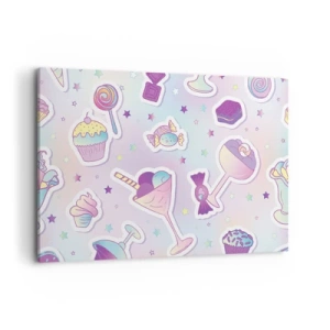 Lærredstryk - Billede på lærred - At have en fødselsdag hver dag - 120x80 cm