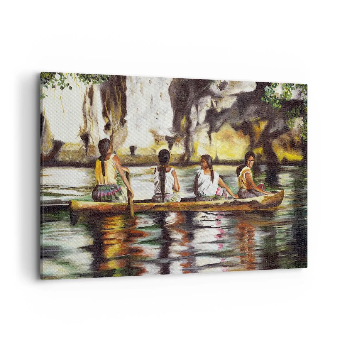 Lærredstryk - Billede på lærred - I et polynesisk paradis - 120x80 cm