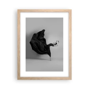 Plakat i ramme af lyst egetræ - Bevinget af musik - 30x40 cm