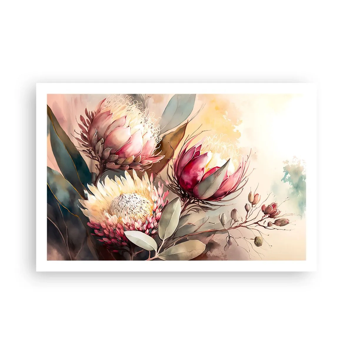 Plakat - I profil og en face - 91x61 cm