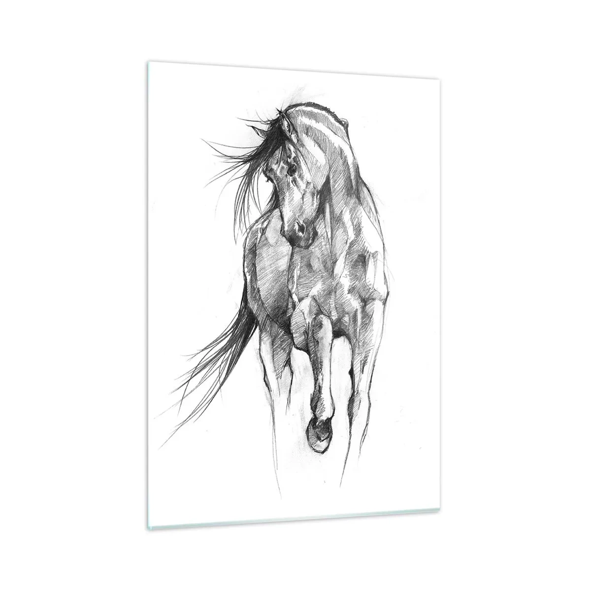 Billede på glas - I en yndefuld trav - 50x70 cm