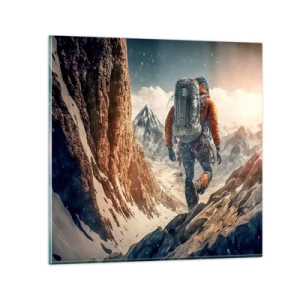 Billede på glas - Ensom kriger - 60x60 cm