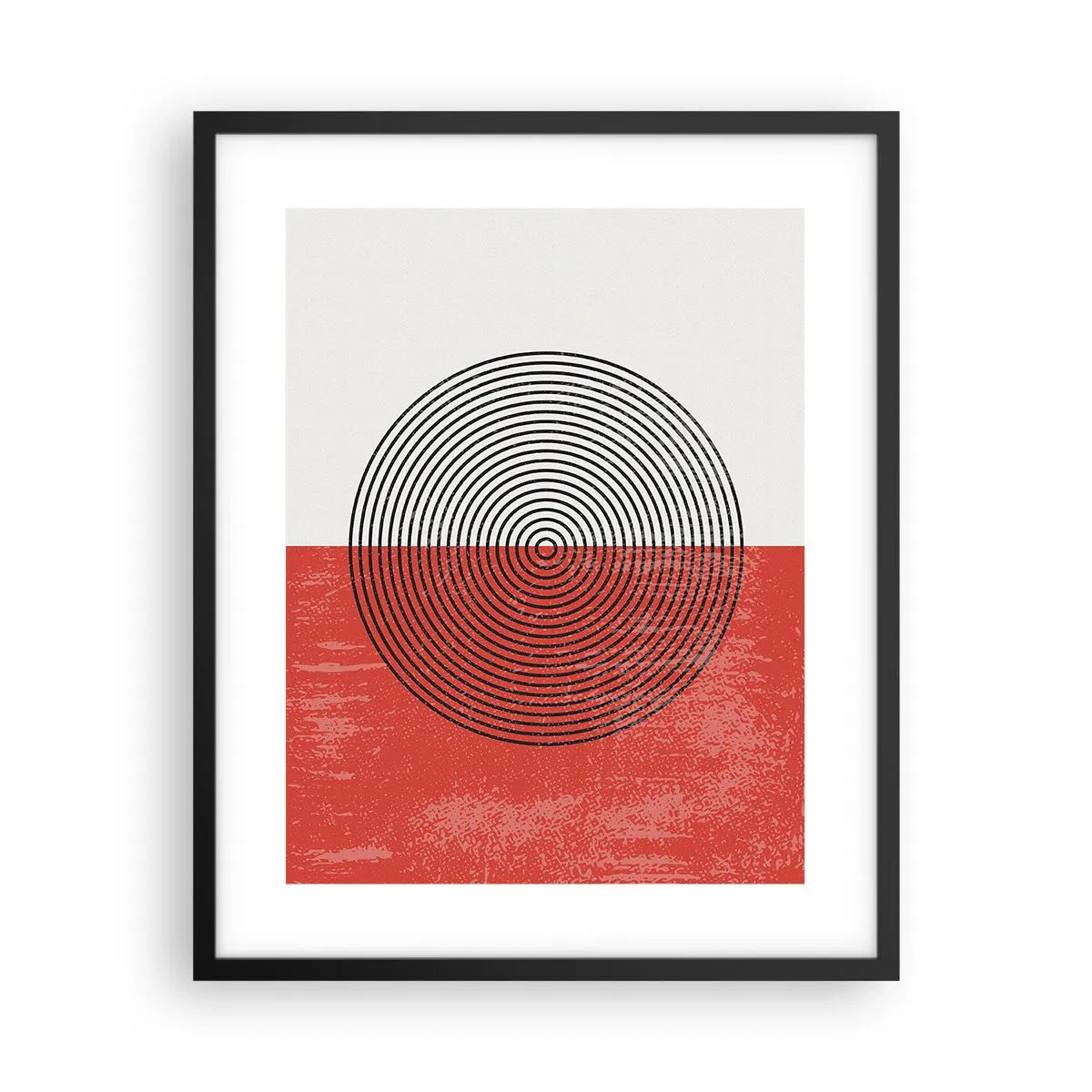 Plakat i sort ramme - Lige til sagen - 40x50 cm