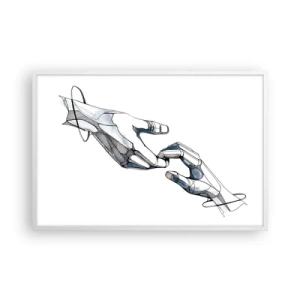 Plakat i hvid ramme - En god gestus - 91x61 cm