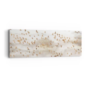 Lærredstryk - Billede på lærred - Det er på tide... - 90x30 cm