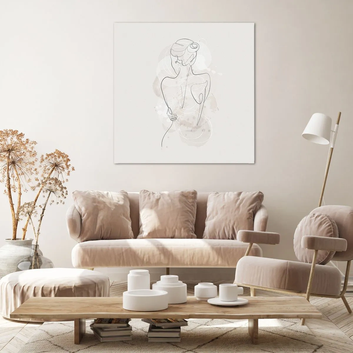 Lærredstryk - Billede på lærred - Som et følsomt instrument - 40x40 cm