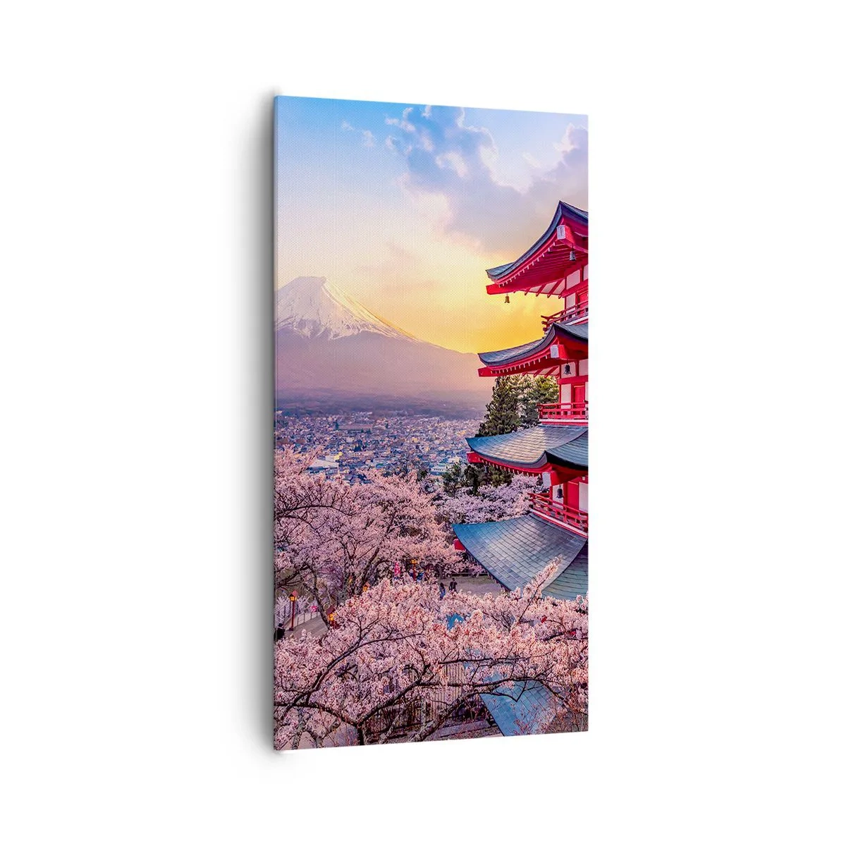 Lærredstryk - Billede på lærred - Essensen af ​​den japanske ånd - 65x120 cm