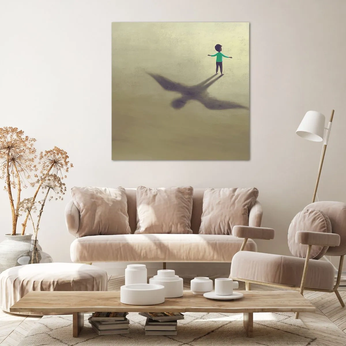 Lærredstryk - Billede på lærred - Fremtidens helt - 50x50 cm