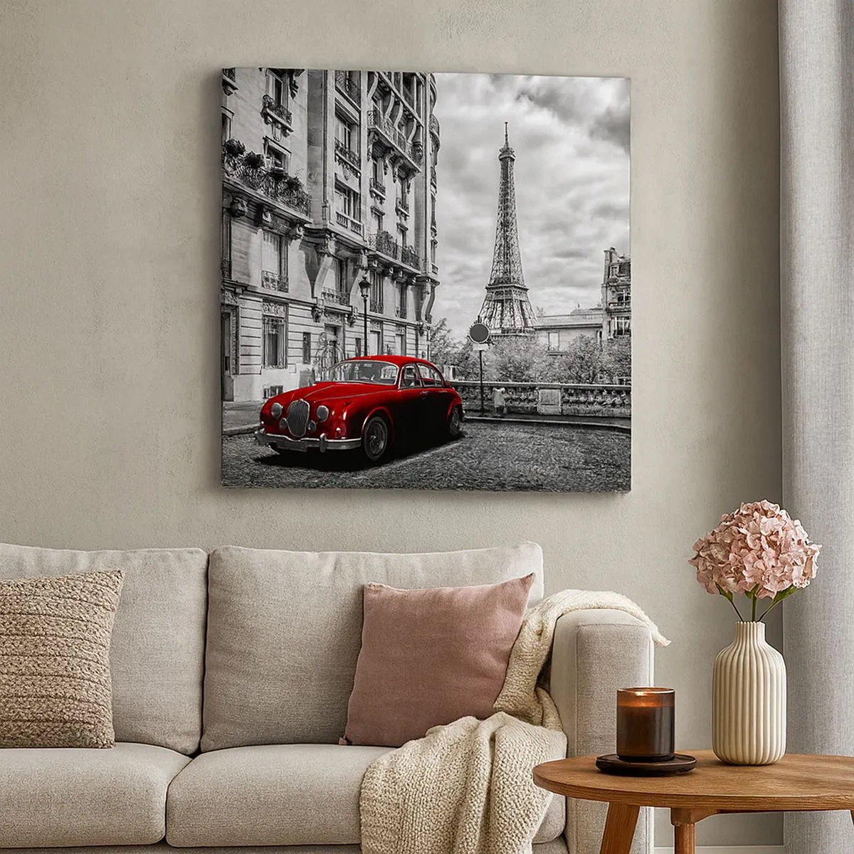 Lærredstryk - Billede på lærred - Rovdyr i byen - 30x30 cm