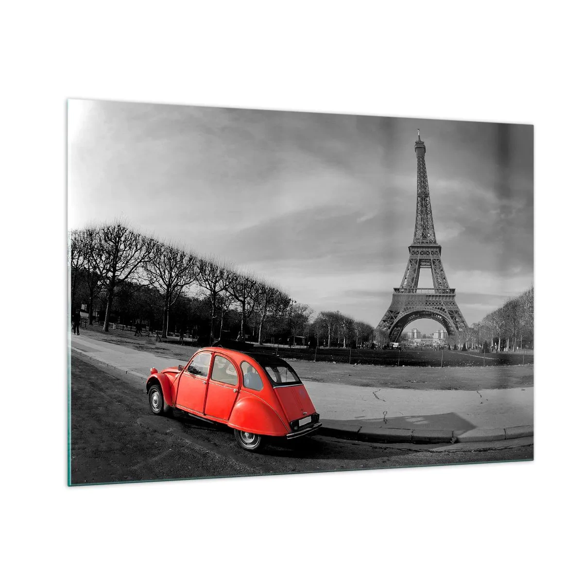 Billede på glas - Mere parisisk end Paris selv - 100x70 cm