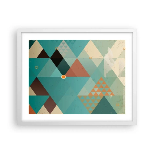 Plakat i hvid ramme - Enhed af mangfoldighed, mangfoldighed af enhed - 50x40 cm