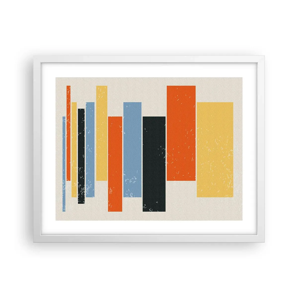 Plakat i hvid ramme - Optagelse af musik - 50x40 cm