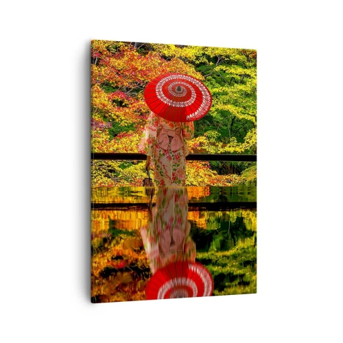 Lærredstryk - Billede på lærred - I naturens tempel - 50x70 cm