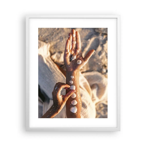 Plakat i hvid ramme - Skønhed inden for rækkevidde - 40x50 cm