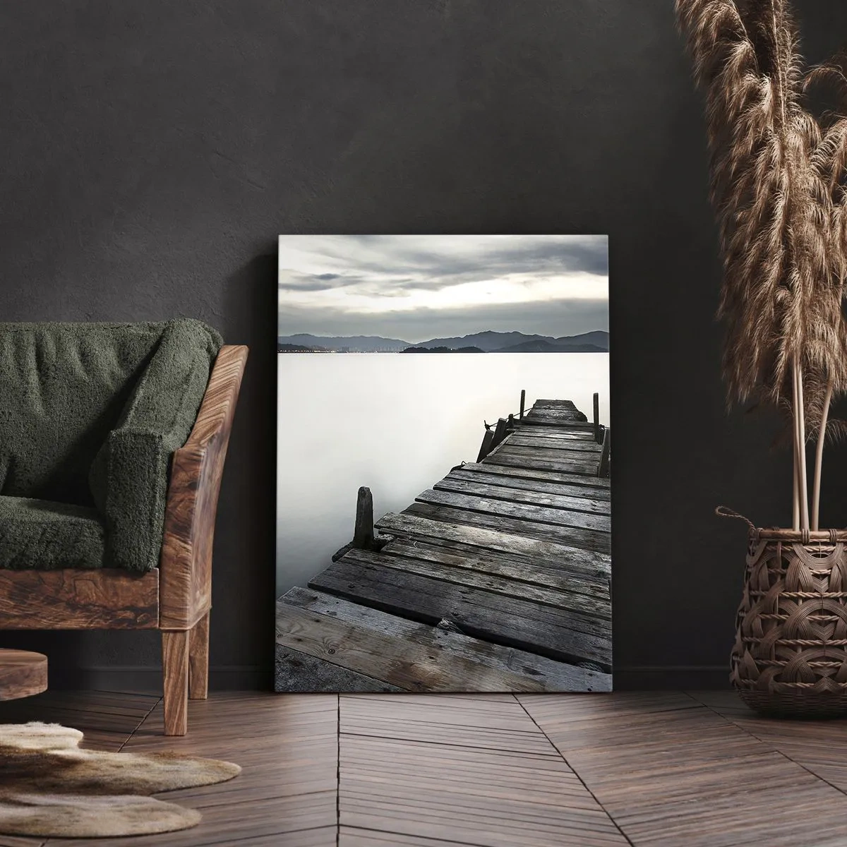 Lærredstryk - Billede på lærred - Fordyb dig i ro og fred - 50x70 cm