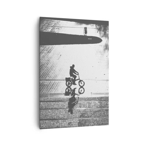 Lærredstryk - Billede på lærred - Fremad, gennem byen - 70x100 cm