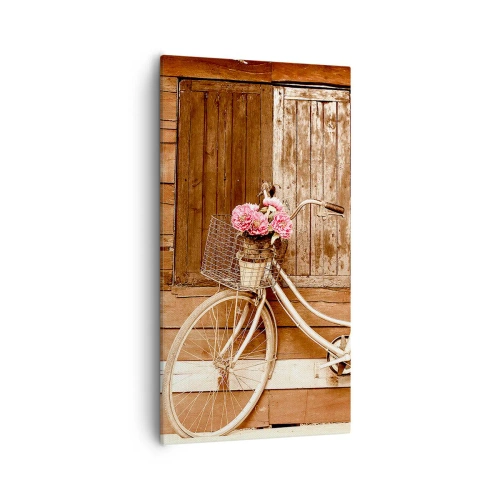 Lærredstryk - Billede på lærred - Jeg vender tilbage om lidt - 55x100 cm