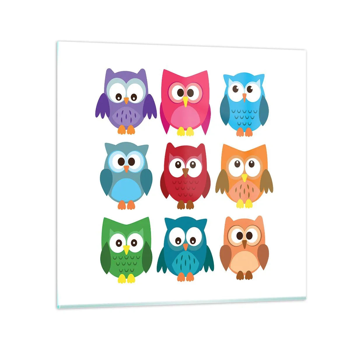 Billede på glas - Forskelle kan være morsomme - 60x60 cm